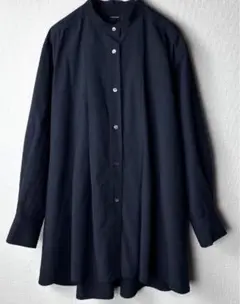 ほぼ新品 ジャーナルスタンダード　バンドカラー シャツ チュニック ブラウス 黒