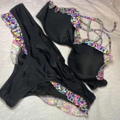 Victoria’s Secret フリル付きブラックビキニセット