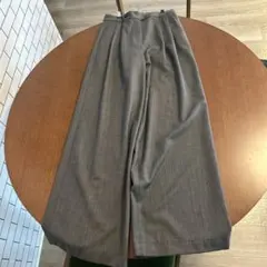 Massimo Dutti ヘリンボーン ワイドパンツ スラックス