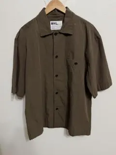 MHL. MARGARET HOWELL 半袖シャツ ブラウン Mのサムネイル