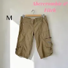 アバクロンビー&フィッチ ヴィンテージ カーゴハーフパンツ M ベージュコットン