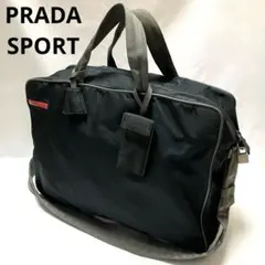 プラダスポーツ 大容量 ボストンバッグ 2WAY ナイロン ダークネイビー系