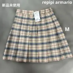 ✨新品未使用✨ タグ付き　repipi チェック　プリーツ　スカート　M レピピのサムネイル