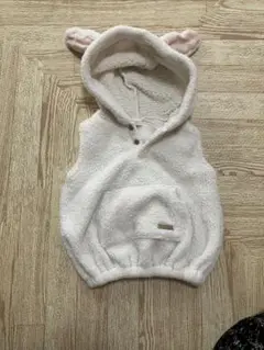 futafuta ベビーベスト 80cm うさぎ　もこもこ