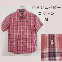 ハッシュパピー コットン 半袖シャツ チェック柄 Mのサムネイル