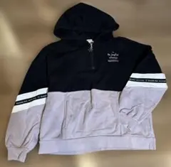 メゾピアノジュニア　さくらんぼチャームバイカラーパーカー