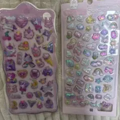 カラフルな動物とユニコーンのシールセット