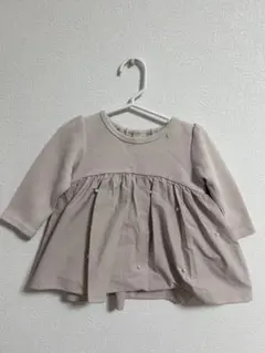 petit main ベージュ 長袖トップス 80