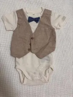 H&M ベスト付きロンパース 6-9M