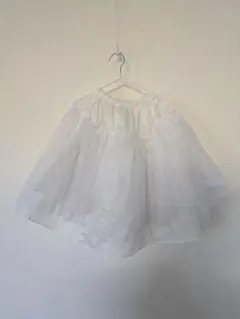 ホワイト フレア ボリュームアップ パニエ 入学式卒業式発表会