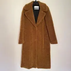 ZARA ザラ テディベアコート ボア ロングコート ブラウン Sサイズ