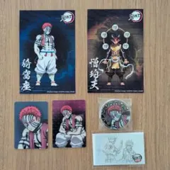 鬼滅の刃 agf2025 缶バッジ カード 劇場チケット風カード 台湾 猗窩座