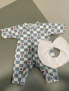 p.premier チェック柄ロンパース 60cm