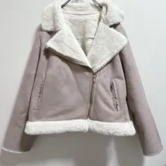 マジェスティックレゴン　スエード調　ライダースジャケット風アウターM