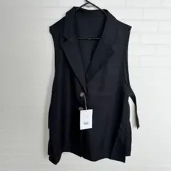 ジャケット　羽織り　黒　ベスト