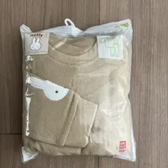 ユニクロ　ミッフィー フリースパジャマ 100cm ベージュ