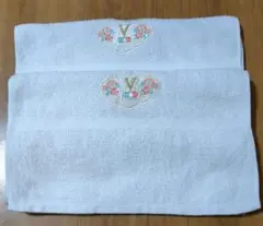 フェイスタオル 2枚セット 刺繍入りのサムネイル