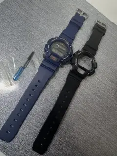 激安 CASIO G-SHOCK DW-9052 ブルー ＆ ブラック バンド