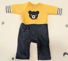 MIKIHOUSE クマ刺繍ロンパース