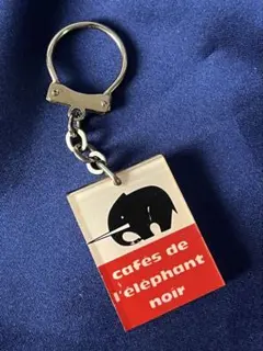 60s フレンチキーホルダー l'elephant noir エレファント　象のサムネイル