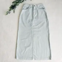 AND COUTURE デニムスカート ロング M 水色 ナチュラルのサムネイル