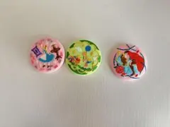 ディズニー刺繍缶バッジ3点セット