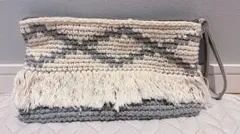 中古◆AZUL【ニットクラッチバック】アズールかばん◆ポーチにも