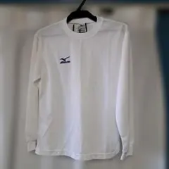 Mizuno メッシュロングスリーブTシャツ ホワイト