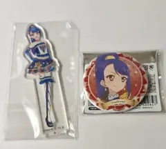 アイカツスターズ！　如月ツバサ　DCDアクリルスタンド　バースデー缶バッジ