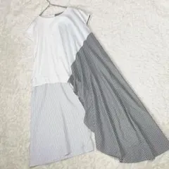 オズモーシス　ロフ　アシンメトリーフレアーブラウス　ロング　ゆったり