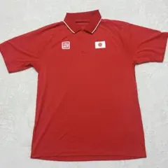【美品】ユニクロ　UNIQLO 錦織圭　リオ五輪　日本国旗 ポロシャツ 赤　L