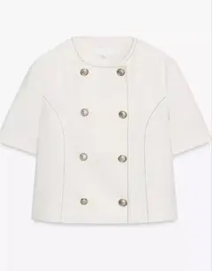 ZARA ザラ リネンショートスリーブブレザーのサムネイル