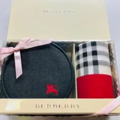 BURBERRY　バーバリー　デニムポーチ　ハンカチ　ギフトセット　ノバチェック