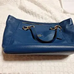 COACH ブルー レザー ハンドバッグのサムネイル