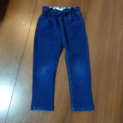 濃紺 フリル付き長ズボン 100cm