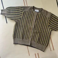 CLANE ストライプニットカーディガン