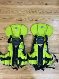 記名なし】モンベル フリーダム Kid's 125-155イエローピンクセット
