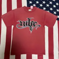 NIKE ナイキ グラフィックロゴTシャツ y2k フェードサーモンピンク