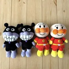 アンパンマン バイキンマン　ぬいぐるみ 4体セット
