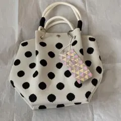 D.KELLY ニットパラコードバッグ ドット柄 未使用 送料込
