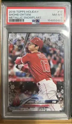 PSA8 大谷翔平 2018 Topps Holiday RC ルーキーカード