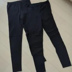 ユニクロ　レギンス　スパッツ　ブラック　160 2枚セット
