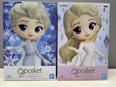 3/8まで値引価格 エルサ　Q posket セット　アナと雪の女王　フィギュア