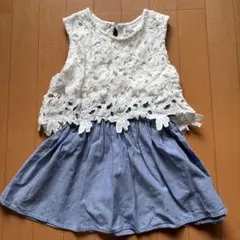 120cレ-ス付き中吊りワンピ-スのサムネイル