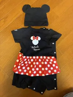ミニーマウスロンパース・帽子セット
