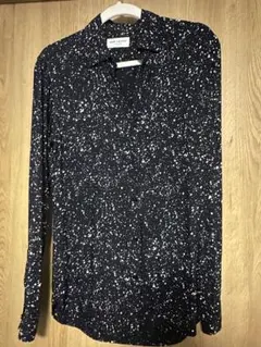 SAINT LAURENT スプラッタープリント 長袖シャツ　エディ期のサムネイル