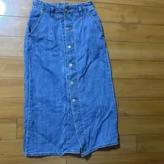 GU 데님 롱 스커트