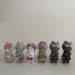 仮面ライダーにゃいだー　エグゼイド　ガヴ　電王　ギーツ　W 6点