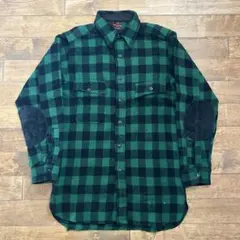 ヴィンテージ ウールシャツ 30s40s バッファローチェック ブロックチェック