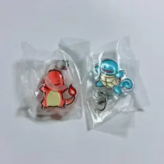 포켓몬 つやふるチャームマスコット 파이리 꼬부기 めじるし